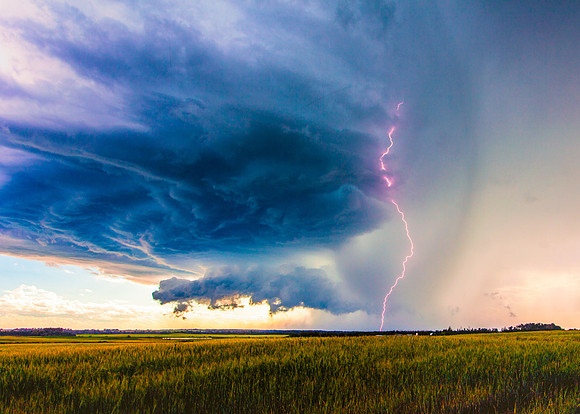 Lightning across the Prairie.