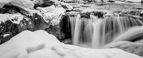 Elbow Falls up close and Colourless